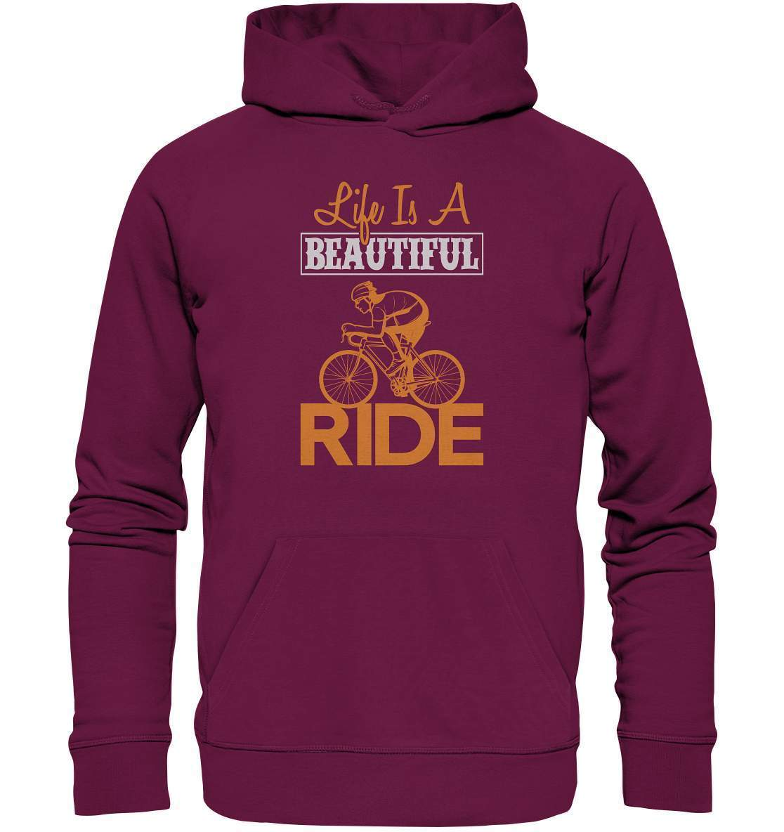 Fahrrad Life is a beautiful Ride - Premium Unisex Hoodie-bike,bike damen,e-bike trekking,fahrrad,fahrrad damen,fahrrad einfach,fahrrad fahren,fahrrad herren,fahrrad test,fahrradbekleidung,fahrradtour,Life is a beautiful Ride,mountainbike