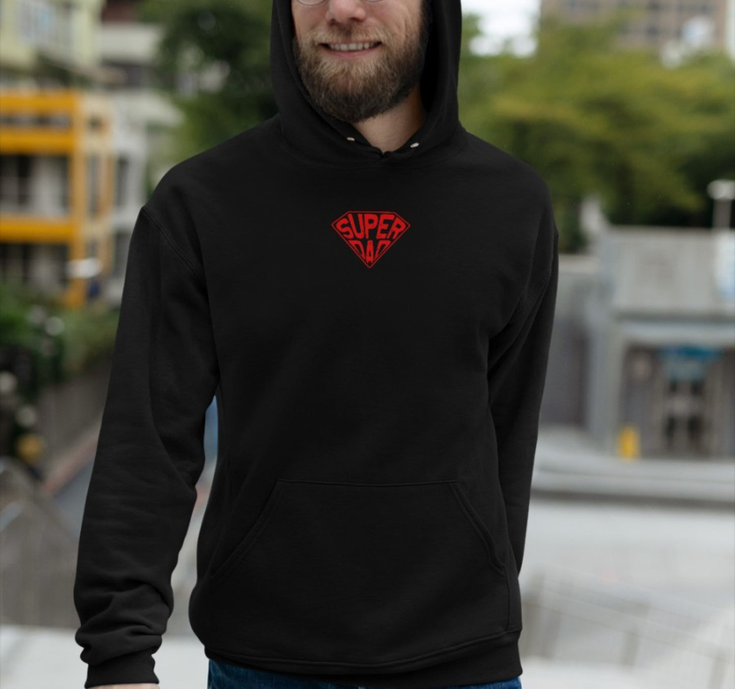 Bester Papa Hoodie Bonus Papa Geschenk, Geschenke für werdende Väter, Hoodie Super Dad, Geschenke zum Vatertag, Geschenke für Väter