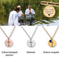 Personalisierte Taufkette mit Kreuz-Anhänger und Geburtsstein Anhänger, präsentiert in einer eleganten schwarzen Geschenkbox mit herausnehmbarer Karte. In 3 verschiedenen Varianten. Ideal als Taufgeschenk, Konfirmationsgeschenk oder Geburtstagskette für kleine Tochter.