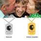 Personalisierte Löwen Kette für Enkelsohn mit Anhänger mit graviertem Löwenkopf und "I'm the King of my Story!", präsentiert in eleganter schwarzer Schmuckbox mit dunkelblauem Sternenhimmel-Hintergrund. Ideal als Geschenk von Oma & Opa zum Geburtstag, Weihnachten oder jedem anderen Anlass, welcher Dich überlegen lässt: Enkelsohn, was schenken?