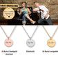 Personalisierte Herzschlag Kette mit Anhänger in Form eines Herzschlags, präsentiert in eleganter schwarzer Schmuckbox. Ideal als Geschenk zur Versöhnung für Partner, Freundin oder Ehefrau.
