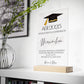 Perfektes Geschenk zum Abschluss

Suchst du ein besonderes Geschenk zum Abschluss für deinen Lieblingsmenschen? Diese edle Acryltafel ist ideal, um Wertschätzung und Stolz auszudrücken. Ob für Abitur, Bachelor oder Masterabschluss – sie macht den Moment unvergesslich. Erhältlich in den Größen 13 x 20 cm und 20 x 30 cm, steht sie sicher auf einem hochwertigen Holzsockel. Mit Talar- oder Doktorhut-Motiv und persönlichem Abschlussdatum wird sie zum Blickfang. Der Text „Für Deinen weiteren Lebensweg wünschen wi