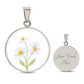 Copy 1 of Geburtsblume März Kette Geburtsblume, Geschenke zur Konfirmation, Ideen für den Muttertag, personalisierte Kette, Glücksbringer Kette
