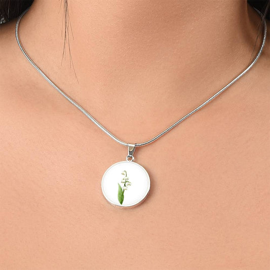 Geburtsblume Mai Kette Geburtsblume, Geschenke zur Konfirmation, Ideen für den Muttertag, personalisierte Kette, Glücksbringer Kette