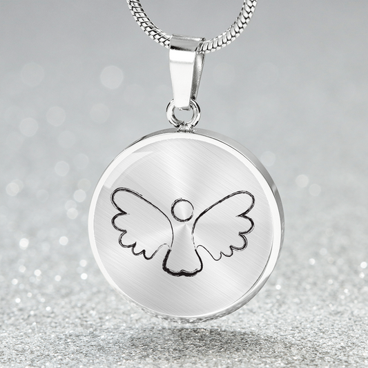 Halskette Engel - Personalisierter Schutzengel Anhänger aus hochwertigem Silber für besondere Momente und als Geschenk