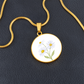Copy 1 of Geburtsblume März Kette Geburtsblume, Geschenke zur Konfirmation, Ideen für den Muttertag, personalisierte Kette, Glücksbringer Kette
