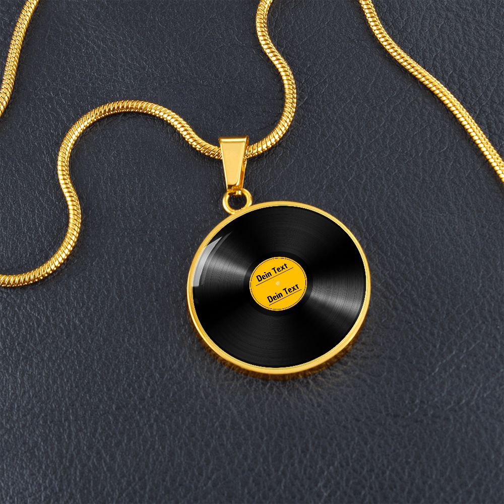 Vinyl Halskette, Vinyl Schmuck Geschenk, Vinyl Anhänger, Vinyl Schallplatten Geschenk, Musik Schallplatte Geschenk, Musiker Kette, Musiker Geschenk, Musik Halskette, Musik Schmuck personalisiert, Musik Geschenk, Musik Note Halskette, Halskette mit Gravur