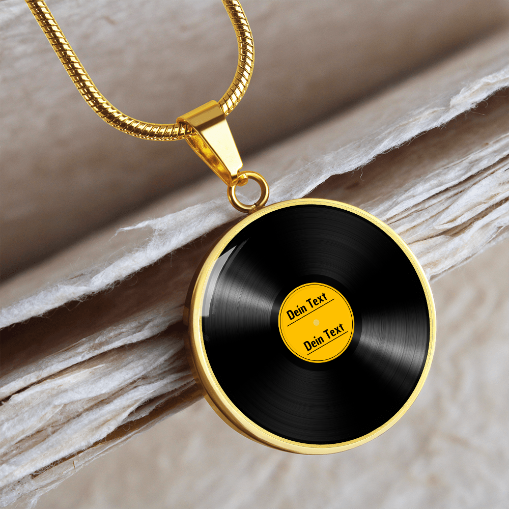 Vinyl Halskette, Vinyl Schmuck Geschenk, Vinyl Anhänger, Vinyl Schallplatten Geschenk, Musik Schallplatte Geschenk, Musiker Kette, Musiker Geschenk, Musik Halskette, Musik Schmuck personalisiert, Musik Geschenk, Musik Note Halskette, Halskette mit Gravur