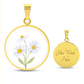 Copy 1 of Geburtsblume März Kette Geburtsblume, Geschenke zur Konfirmation, Ideen für den Muttertag, personalisierte Kette, Glücksbringer Kette