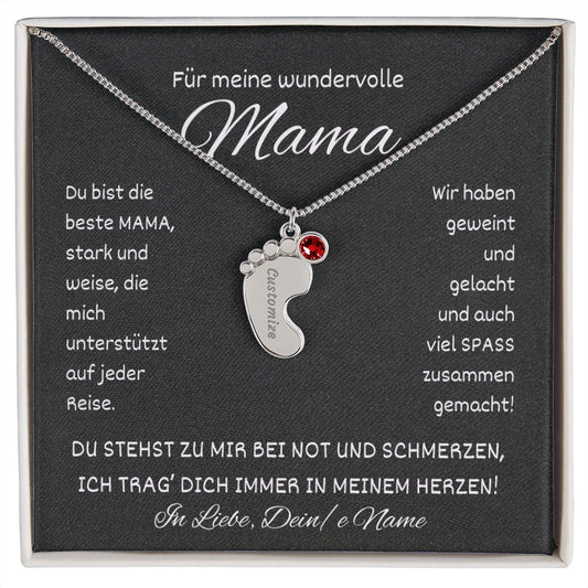 Halskette Babyfuß, Mama Halskette, personalisiertes Geschenk für Mama, Muttertag Geschenk, Mutter Halskette, Mutter Geschenk