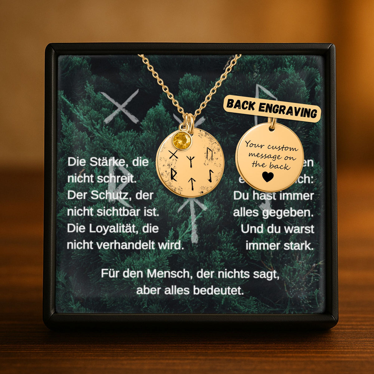 Ein Runen-Anhänger mit Geburtsstein – persönlich, bedeutungsvoll, einzigartig OwnPrint