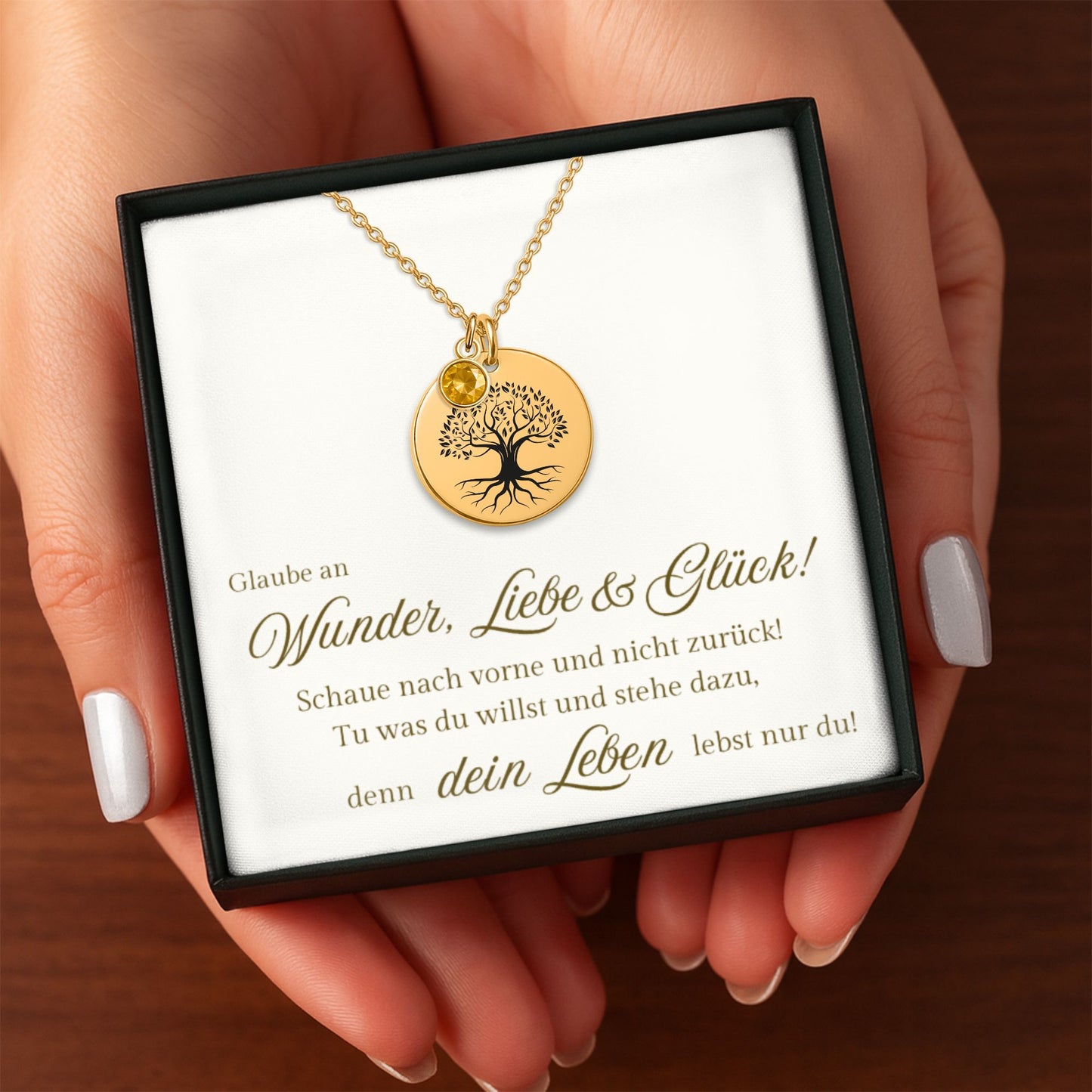 Personalisierte Halskette für die Enkeltochter – Geschenk von Oma & Opa ❤️ Der Faun Design