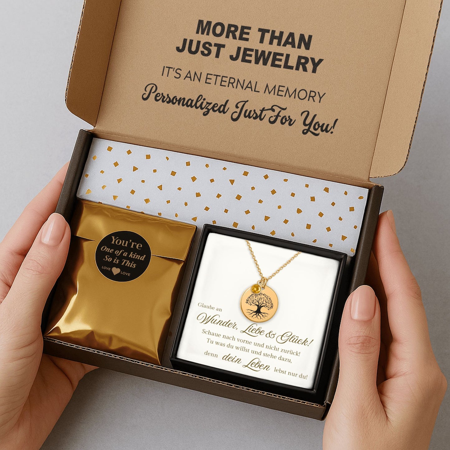 Personalisierte Halskette für die Enkeltochter – Geschenk von Oma & Opa ❤️ Der Faun Design