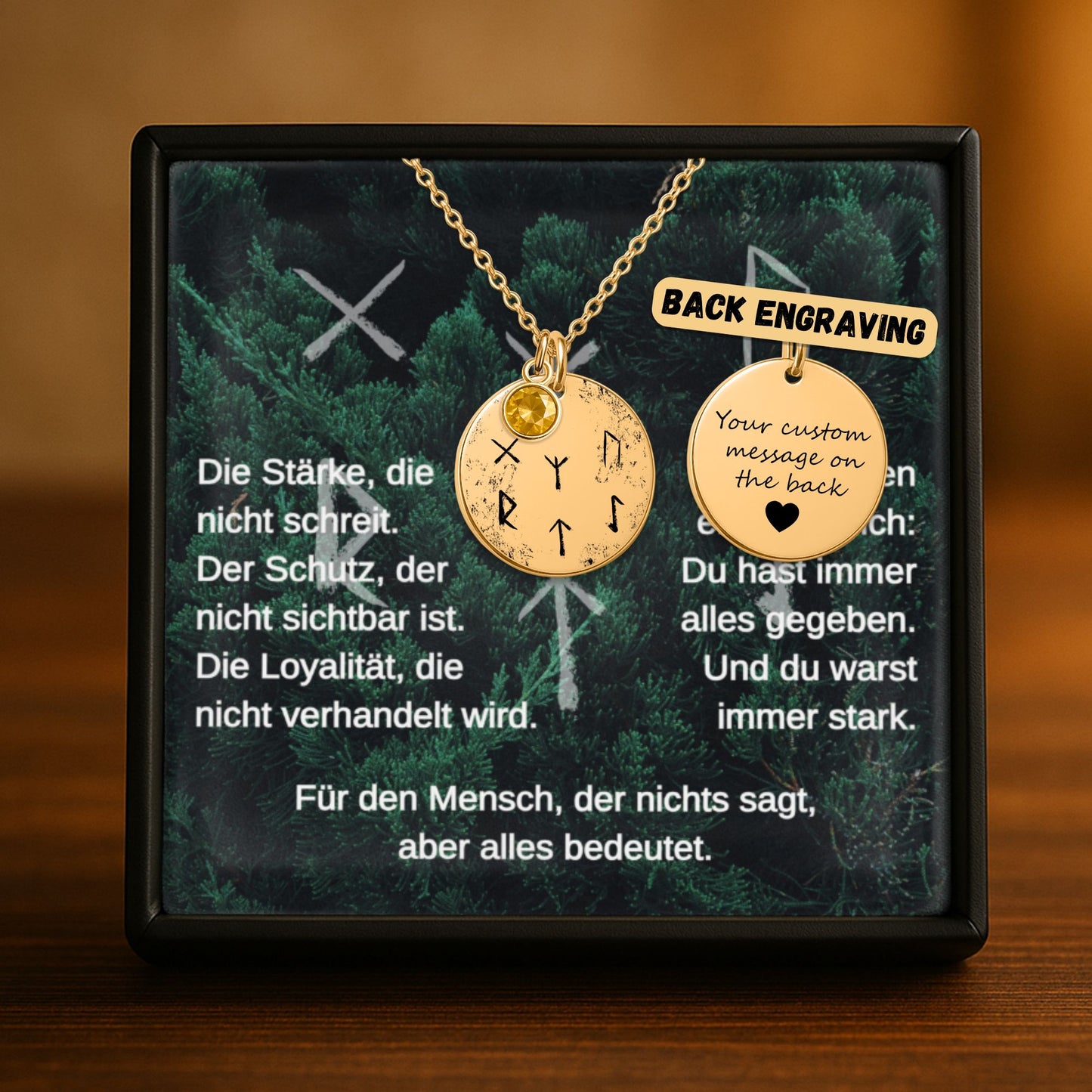 Ein Runen-Anhänger mit Geburtsstein – persönlich, bedeutungsvoll, einzigartig OwnPrint