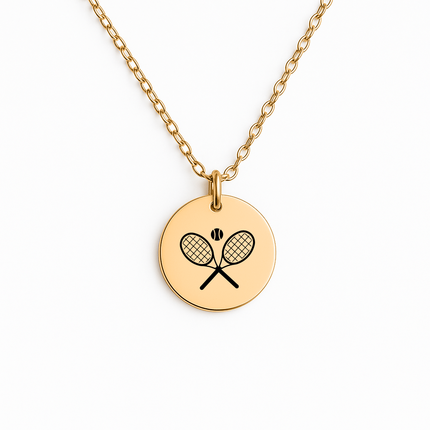 Personalisierte Tennishalskette – Danke für jedes Match | Teamwechsel | Geschenk für Tennis-Spieler, Trainer, Team | Silber, Gold, Roségold