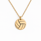 Personalisierte Volleyball-Halskette aus Edelstahl mit graviertem Ball-Anhänger in schwarzer Schmuckbox – perfektes Abschiedsgeschenk für Spieler, Team oder Verein