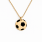 Personalisierte Fußball-Halskette aus Edelstahl mit graviertem Ball-Anhänger in schwarzer Schmuckbox – perfektes Abschiedsgeschenk für Spieler, Team oder Verein.