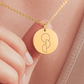 Organspende Halskette – Fein graviertes Blättchen-Symbol, Edelstahl, personalisierbar, 3 Varianten, verstellbar 45 cm + 5 cm