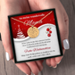Personalisierte Sternenhimmel Kette zu Weihnachten für Mama – Geschenk mit Gravur des Himmels nach Ort & Datum | Weihnachtsgeschenk für Mama