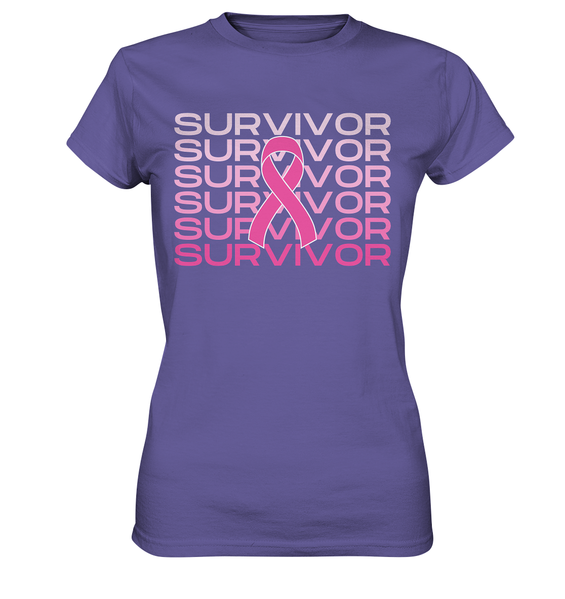 Krebs Überlebender Shirt, Cancer Support Shirt, Cancer Fighter Support Team Shirt, motivierende Krebs Shirts, Brustkrebs Survivor - Ladies Premium Shirt