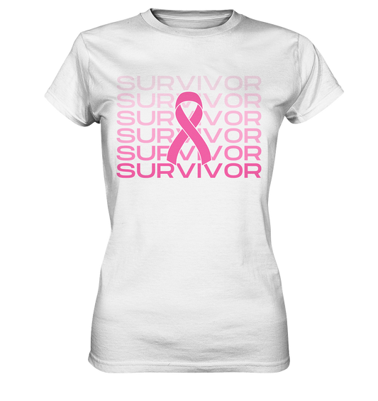 Krebs Überlebender Shirt, Cancer Support Shirt, Cancer Fighter Support Team Shirt, motivierende Krebs Shirts, Brustkrebs Survivor - Ladies Premium Shirt