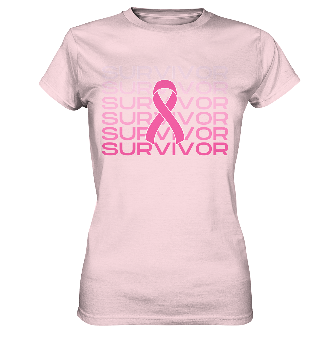 Krebs Überlebender Shirt, Cancer Support Shirt, Cancer Fighter Support Team Shirt, motivierende Krebs Shirts, Brustkrebs Survivor - Ladies Premium Shirt