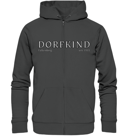 Dorfkind Shirt personalisiertes Geschenk Landleben T-Shirt für ländliche Seelen! Dorfkindmoment  - Organic Zipper