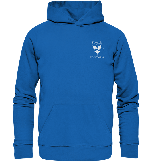 Tahiti Bora Bora Moorea mit Rochen schwimmen im Südsee Urlaub französisch Polynesien, Mantarochen schnorcheln Tauchurlaub Tahiti  - Premium Unisex Hoodie