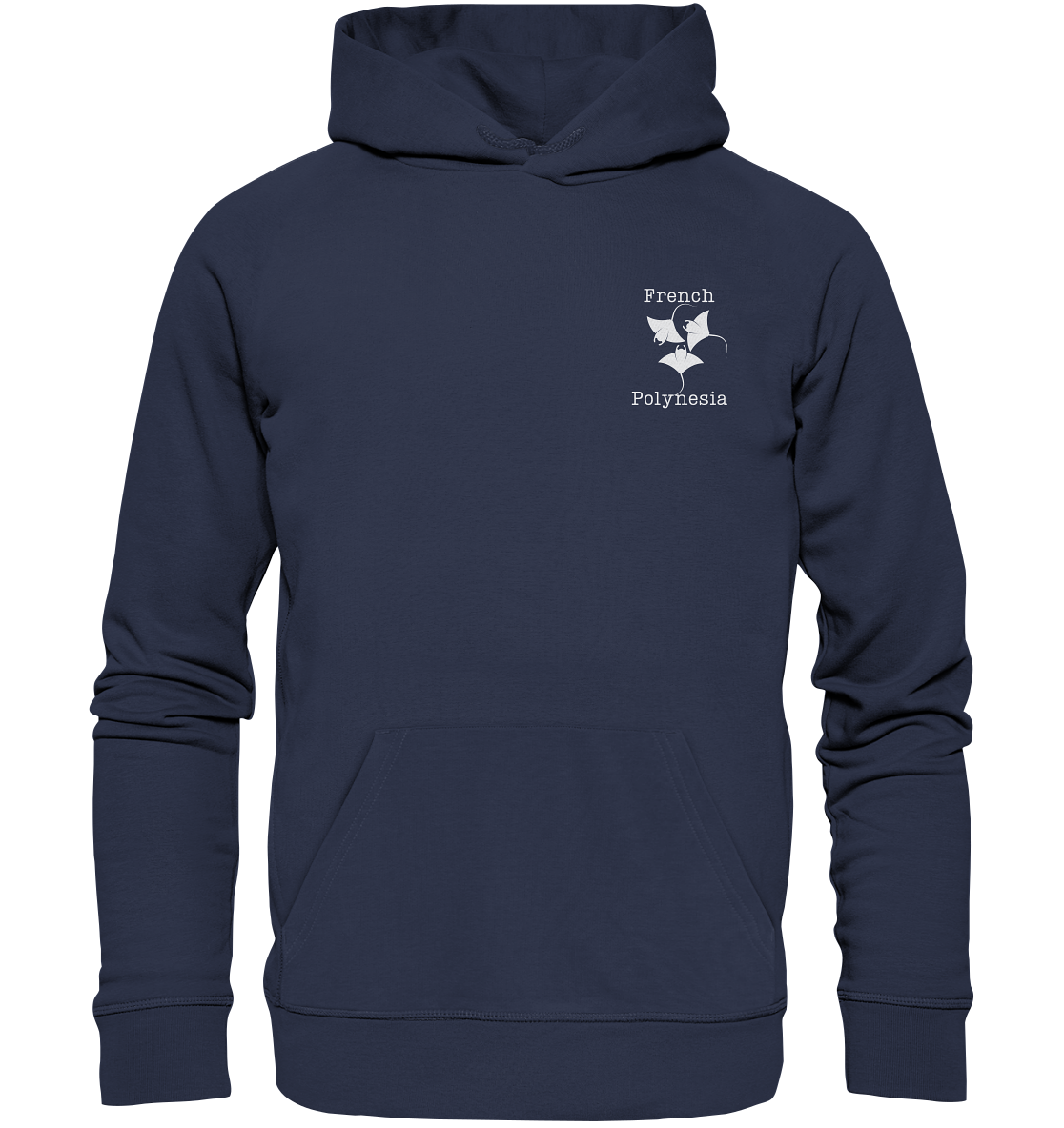 Tahiti Bora Bora Moorea mit Rochen schwimmen im Südsee Urlaub französisch Polynesien, Mantarochen schnorcheln Tauchurlaub Tahiti  - Premium Unisex Hoodie