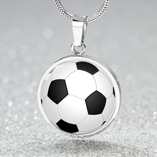 Fußball Geschenke Schmuck optional personalisiert mit Namen I Fussball Geschenkidee zum Geburtstag für Fußballer I Halskette mit Gravur