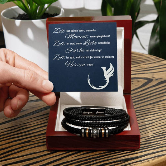 Liebesbeweis für Liebe auf Distanz Partner Geschenk | Valentinstag | ps. Ich liebe dich | Lederarmband | kleines Geschenk für Freund