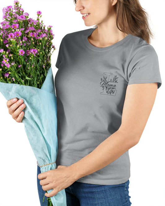 Ideen für den Muttertag Shirt mit Namen, Muttertag Geschenk T-Shirt mit Initialen oder Geschenk Geburtstag 60 Frau - Ladies Premium Shirt