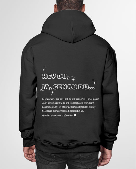 Hoodie mit großem Rückendruck, Du bist wundervoll Hoodie, trendiger Hoodie mit Spruch, perfekte mentale Gesundheit Hoodie XL