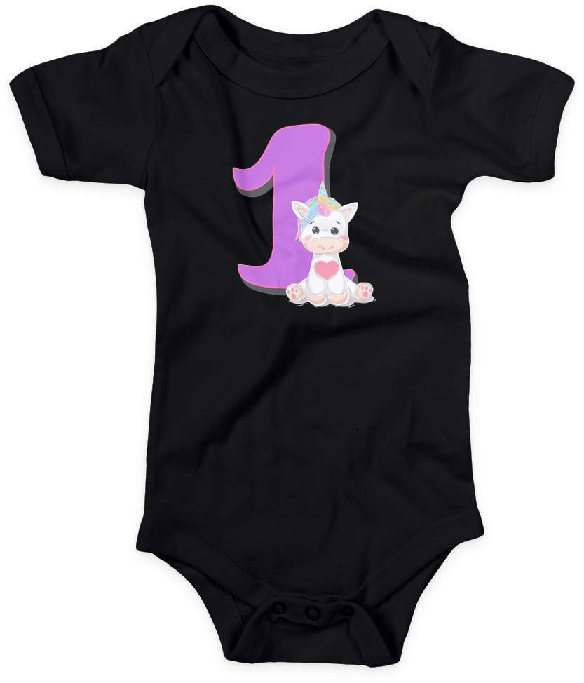 1. Geburtstag Outfit - Einhorn - Baby Bodysuit-1 jahr,1.geburtstag,baby,einhorn,eins,erster geburtstag,feier,geburtstag,geburtstagsbody,geburtstagsgeschenk,geburtstagsoutfit,Geschenk,Geschenkidee,großes mädchen,kein baby mehr,kleinkind,kurzarmbody,lieblingsteil,mädchen,perfekte grafik,süßer body,trendy,unicorn,wunderschönes Design