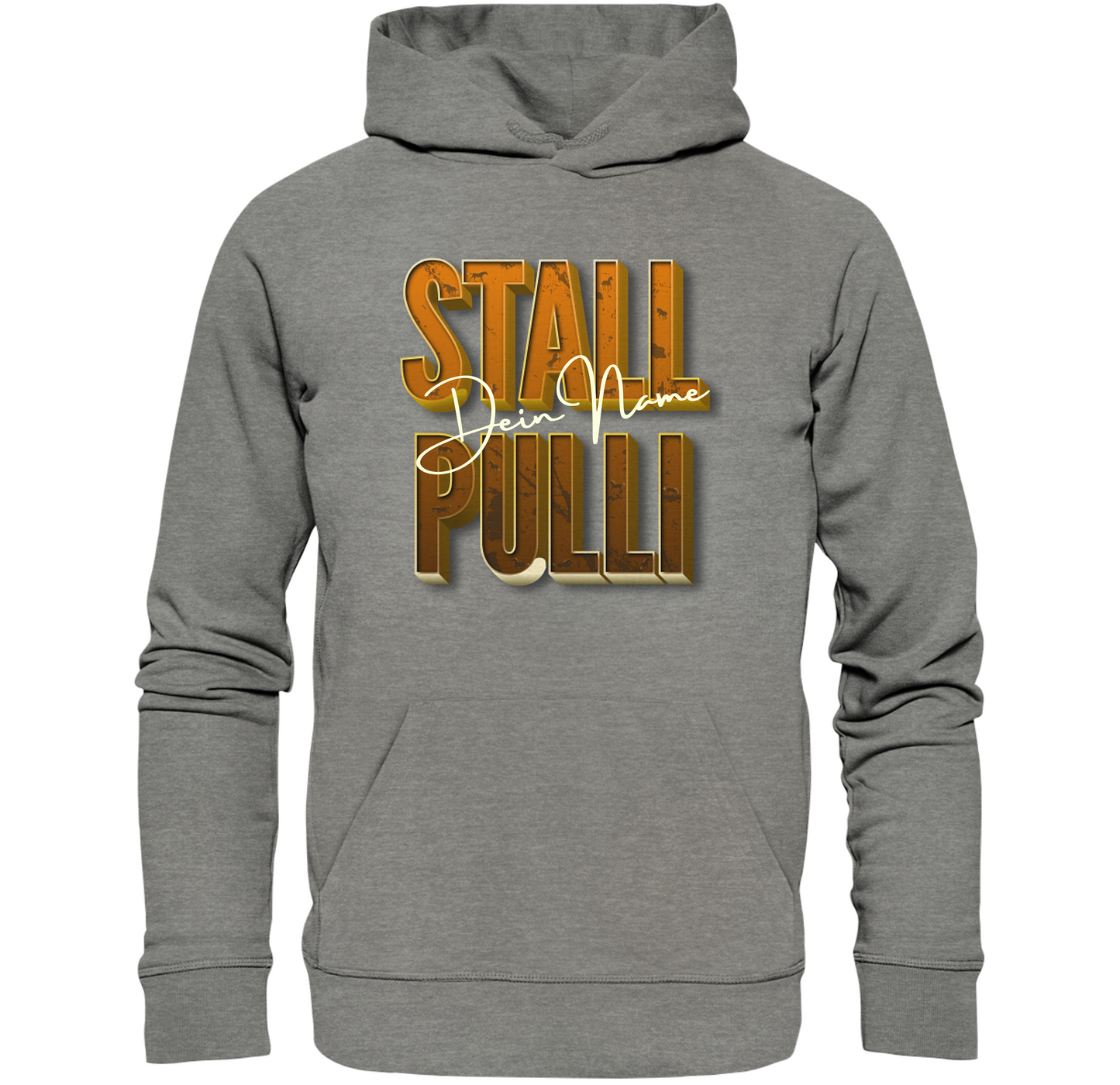 Stall Pulli - Personalisiert Reiterin Pferdesport Pferdenarr Pferderennen - Organic Hoodie