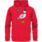 Maritim Style Möwe Nordsee Ostsee Moin - Premium Unisex Hoodie-geschenkidee,Maritim,Maritim Lifestyle,Maritim Style,Moin,Möwe,Möwe mit Mütze,Möwe mit Schal,Möwe mit Stiefel,Nordlicht,Nordsee,Ostsee,Ostseeurlaub