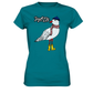 Maritim Style Möwe Nordsee Ostsee Moin - Ladies Premium Shirt-geschenkidee,Maritim,Maritim Lifestyle,Maritim Style,Moin,Möwe,Möwe mit Mütze,Möwe mit Schal,Möwe mit Stiefel,Nordlicht,Nordsee,Ostsee,Ostseeurlaub