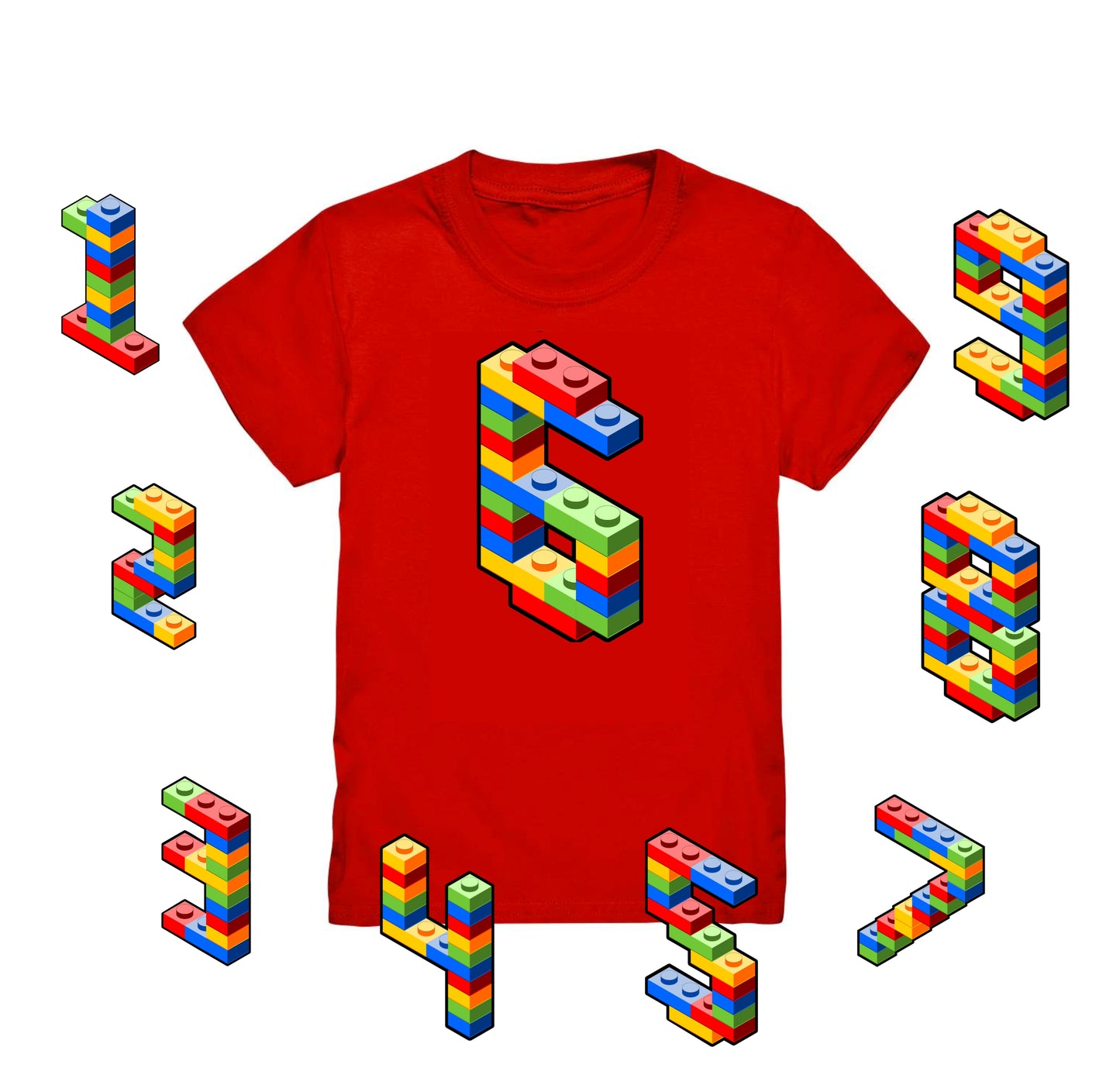 Bausteine 6. Geburtstag Outfit - Blockbaustein - Kids Premium Shirt