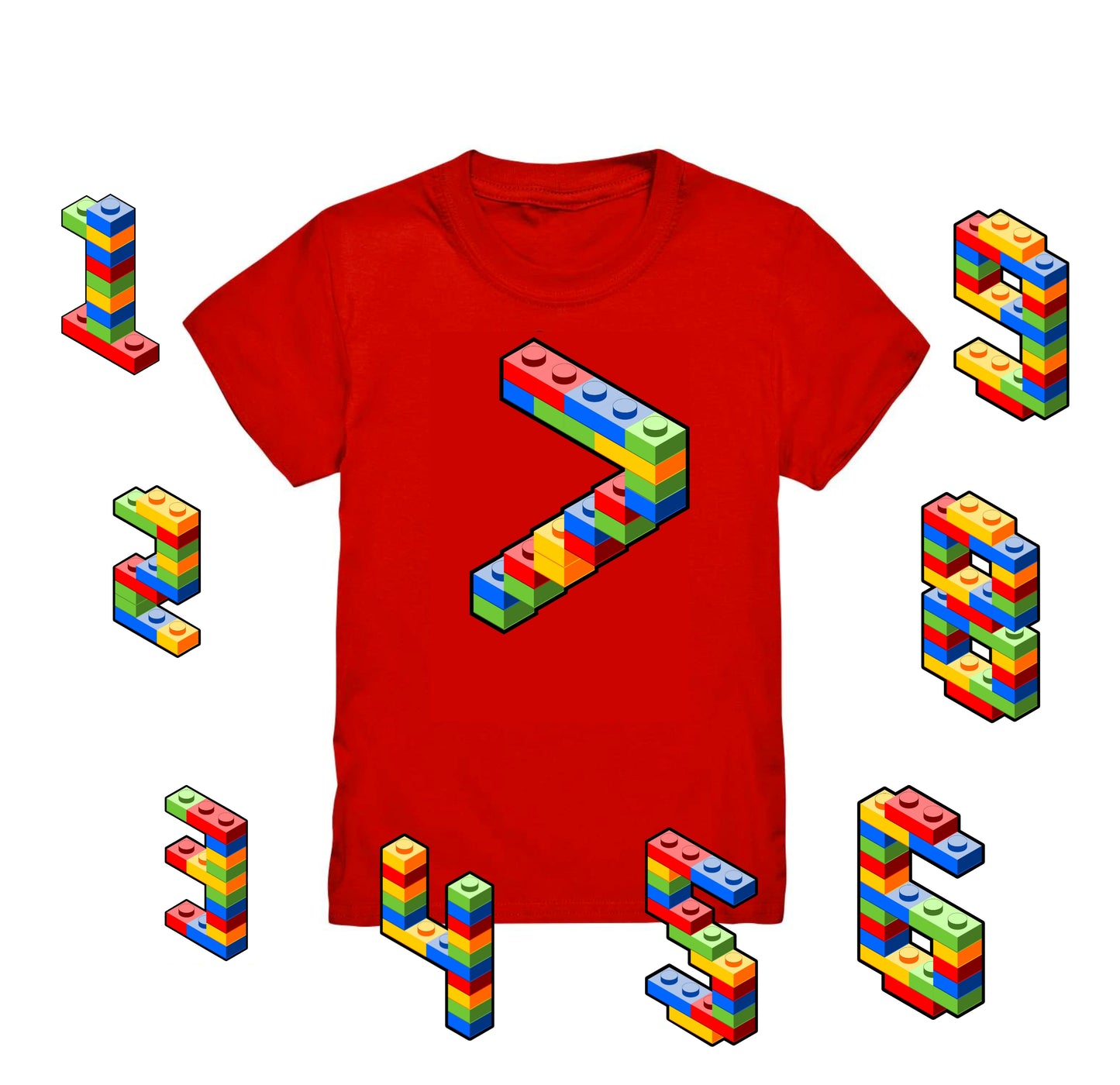 Bausteine 7. Geburtstag Outfit Blockbaustein - Kids Premium Shirt