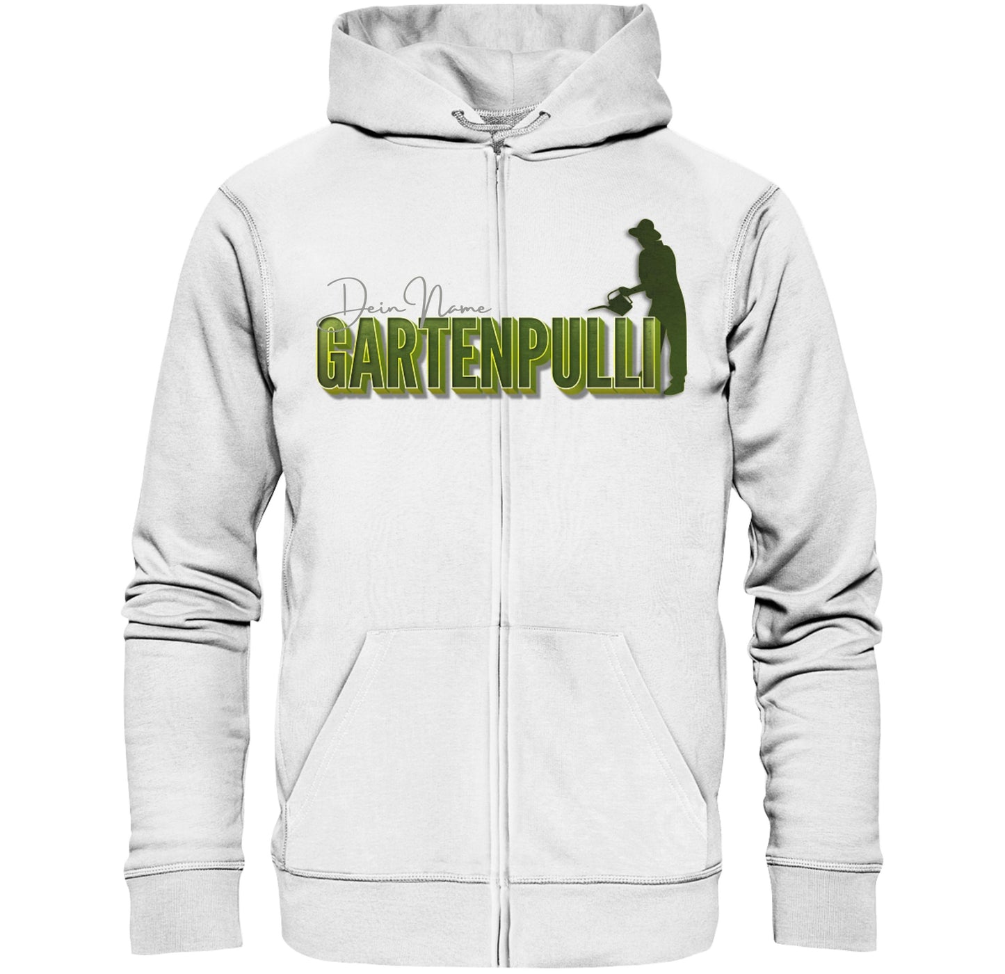 Gartenpulli - Garten Pulli Gartenarbeit Gärtner Gärtnerei - Organic Zipper