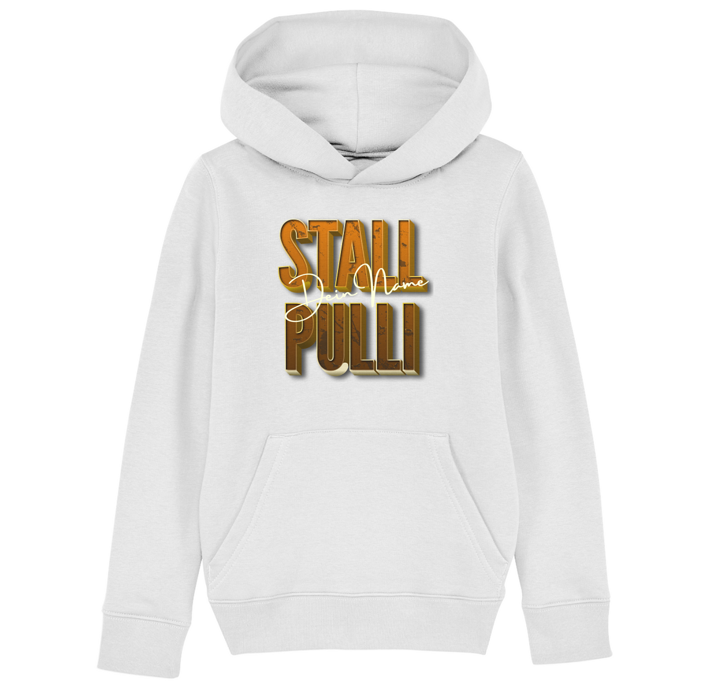 Stall Pulli - Personalisiert Reiterin Pferdesport Pferdenarr Pferderennen - Kids Organic Hoodie