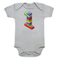 Bausteine 1. Geburtstag Outfit Blockbaustein Organic Baby Bodysuite