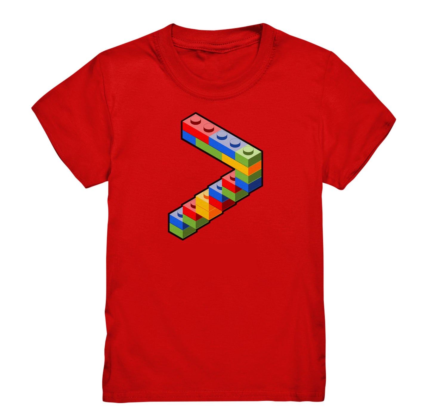 Bausteine 7. Geburtstag Outfit Blockbaustein - Kids Premium Shirt