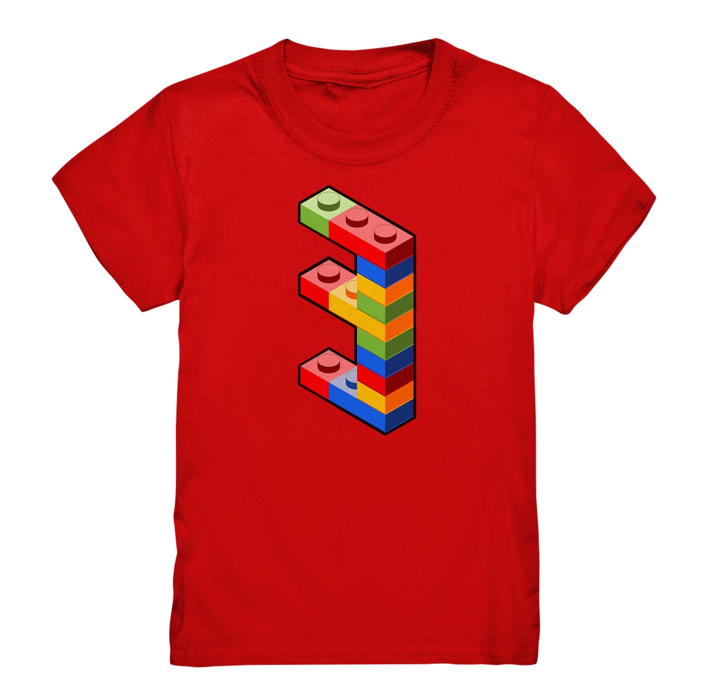 Bausteine 3. Geburtstag Outfit Blockbaustein - Kids Premium Shirt