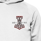Wikinger Bio Hoodie Wikinger Shirt Thors Hammer Mjölnir auf Brust mit Name in Futhark und Rücken mit Großdruck nordisches Mythologie