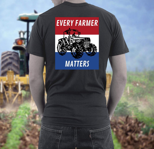 Jeder Bauer zählt Traktorfahrer aus Leidenschaft pro Niederlande - Organic Shirt-Bauer Protestshirt Niederlande,Bauern Protest,Bauern Straßenblock,Bauernstreik Holland,Holländische Landwirtschaft,Jeder Bauer zählt Herren,Niederlande,Niederlande Traktorenstreik,Solidarität Landwirt,Solidarität mit Niederlande,Trotspodboer Shirt