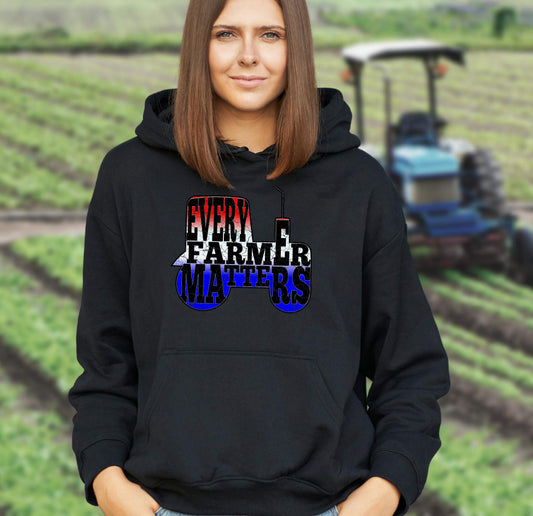 Jeder Landwirt zählt Statement Outfit für alle Bauern und Bauernfans - Organic Hoodie-Bauer Protestshirt Niederlande,Bauern Protest,Bauern Straßenblock,Bauernstreik Holland,Holländische Landwirtschaft,Jeder Bauer zählt Herren,Niederlande,Niederlande Traktorenstreik,Solidarität Landwirt,Solidarität mit Niederlande,Trotspodboer Shirt