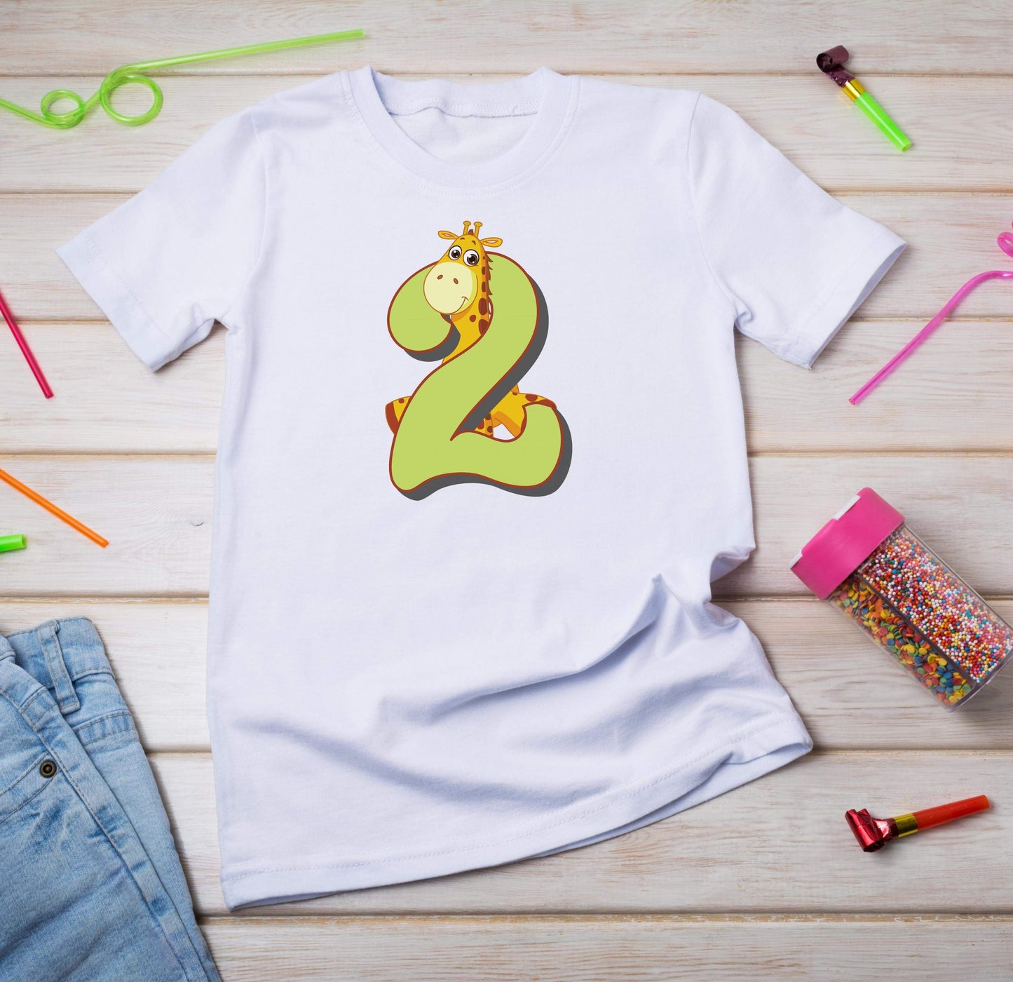 2. Geburtstag Outfit - Wildlife Giraffe - Kids Premium Shirt-2 Jahre,2.geburtstag,geburtstag,Geburtstagsfeier,Geburtstagsgeschenk,geburtstagsoutfit,Geburtstagsparty,Geschenk,geschenkidee,giraffe,jungen,Kindergeburtstag,kleinkind,mädchen,Safari,unisex,wildlife,zwei Jahre alt,zweijährig,zweiter geburtstag