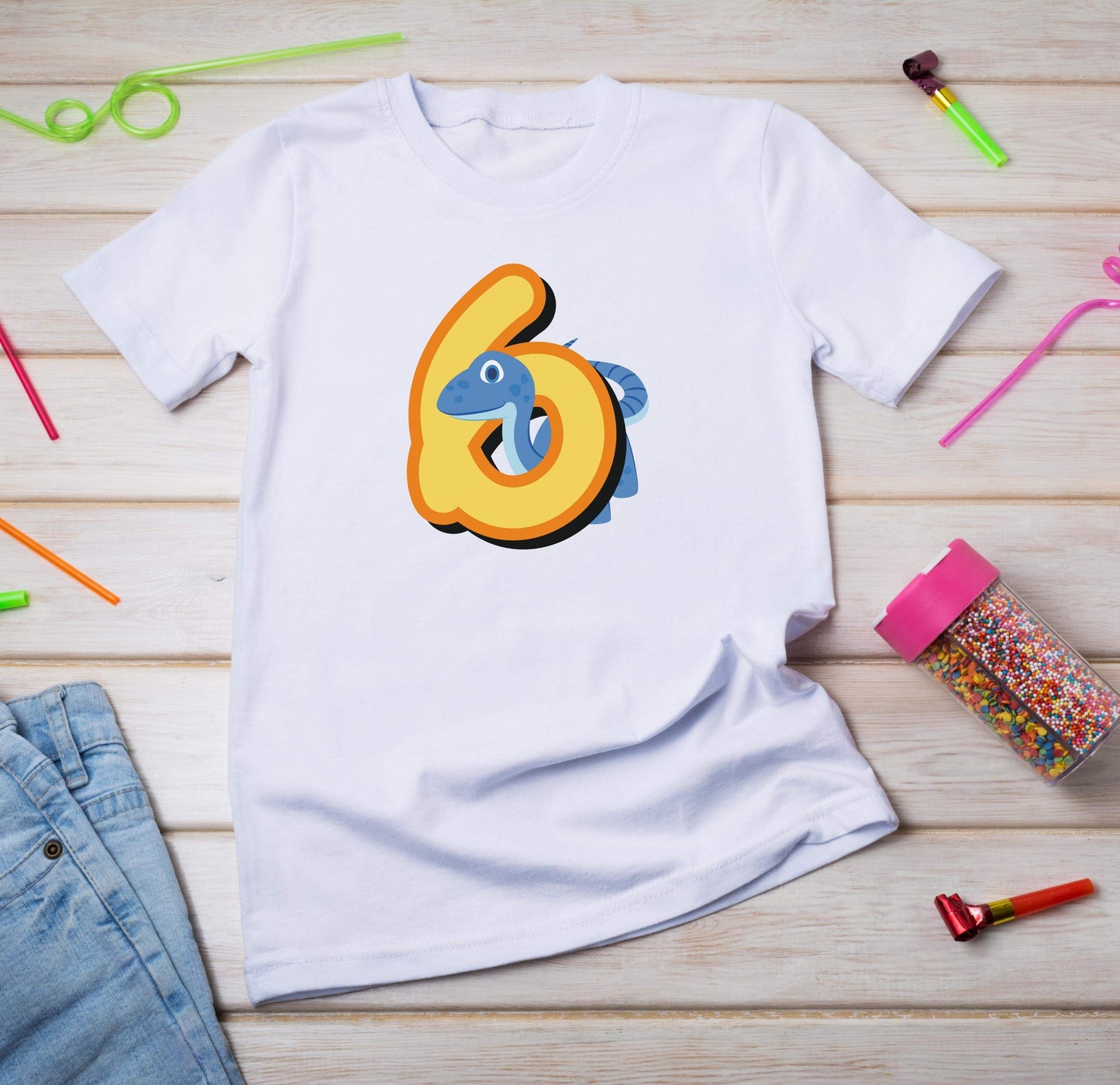 6. Geburtstag Outfit - Dino Geburtstagsshirt - Kids Premium Shirt-6 Jahre,6.geburtstag,blauer dino,dino,dinofan,dinosaurier,geburtstag,geburtstagsoutfit,geschenkidee,jungen,Kinder T-Shirt,Kindergeburtstag,kleinkind,mädchen