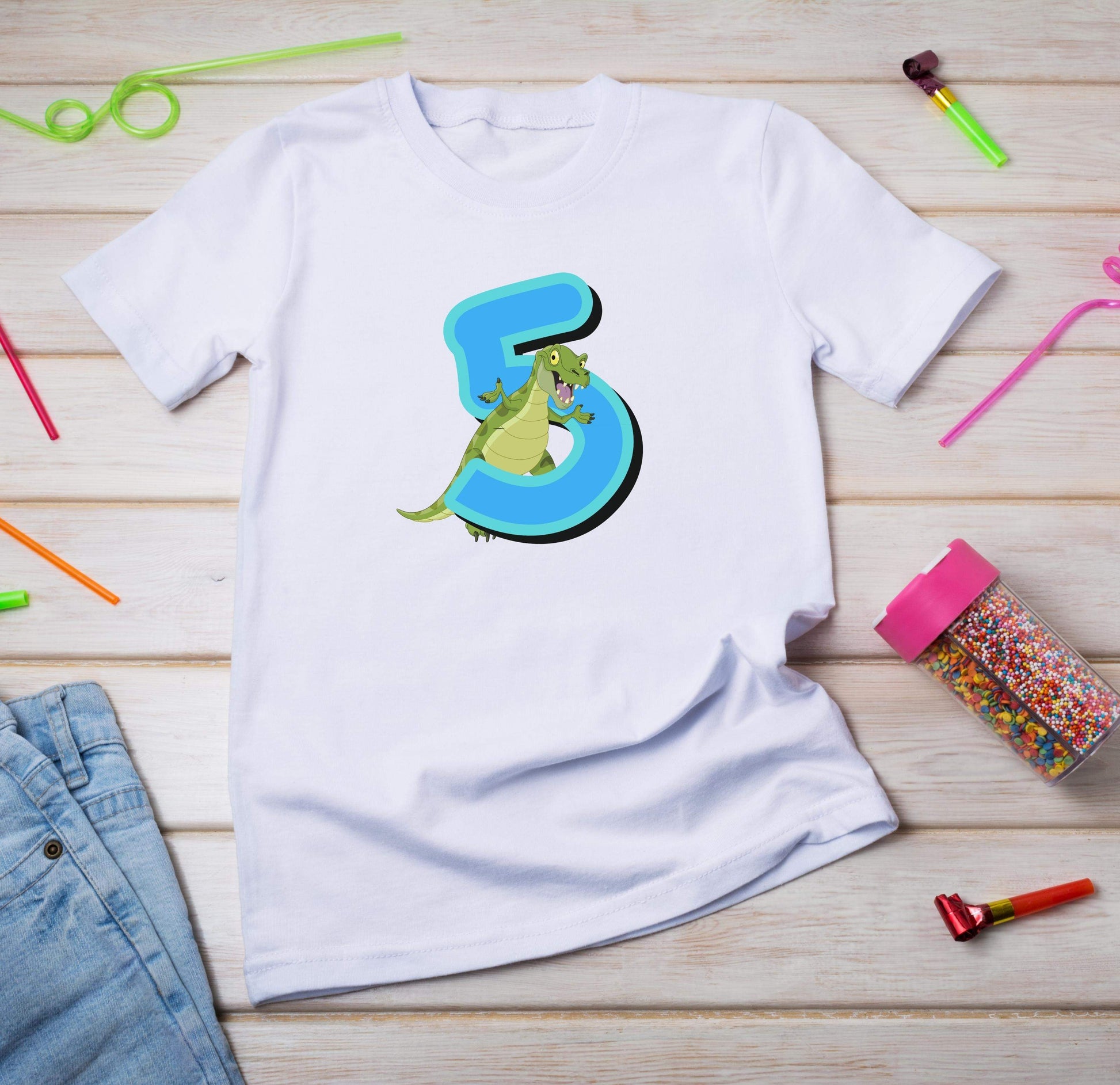 5. Geburtstag Outfit - Dino Geburtstagsshirt - Kids Premium Shirt-5 Jahre,5.geburtstag,dino,dinofan,dinosaurier,geburtstag,geburtstagsoutfit,geschenkidee,gruen,jungen,kinder T-Shirt,Kindergeburtstag,mädchen,T-Rex